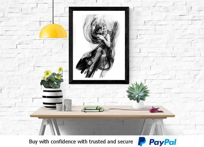 Tango Dancers Framed Print